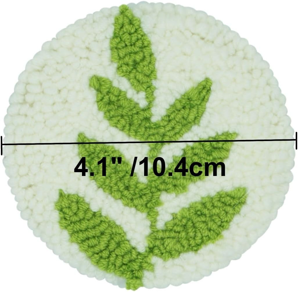 Punch Needle Kit for Beginners & Adults – Easy DIY Embroidery Set with Hoop, Yarn, Threader, and Fabric – Fun Rug & Tufting Craft Kit