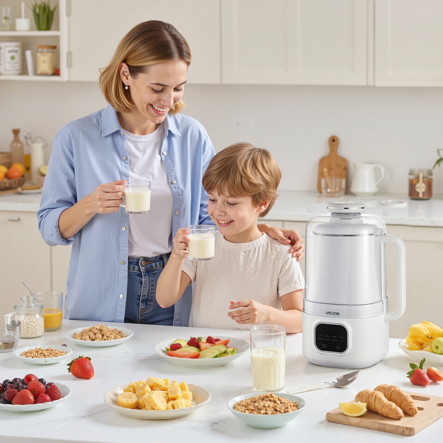 Multi-Function Nut Milk Maker with Stainless Steel Blades and Quiet Operation