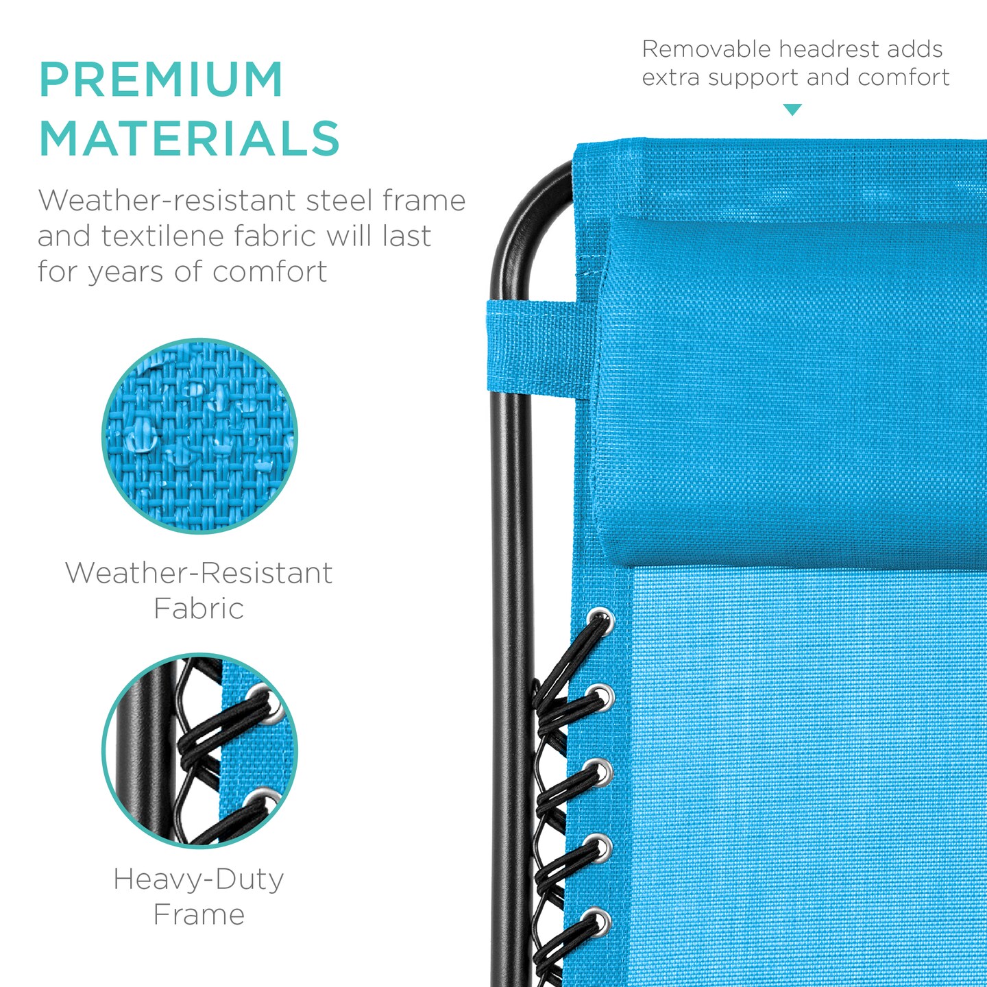 Best Choice Products Set of 2 Zero Gravity Lounge Chair Recliners for Patio, Pool w/ Cup Holder Tray