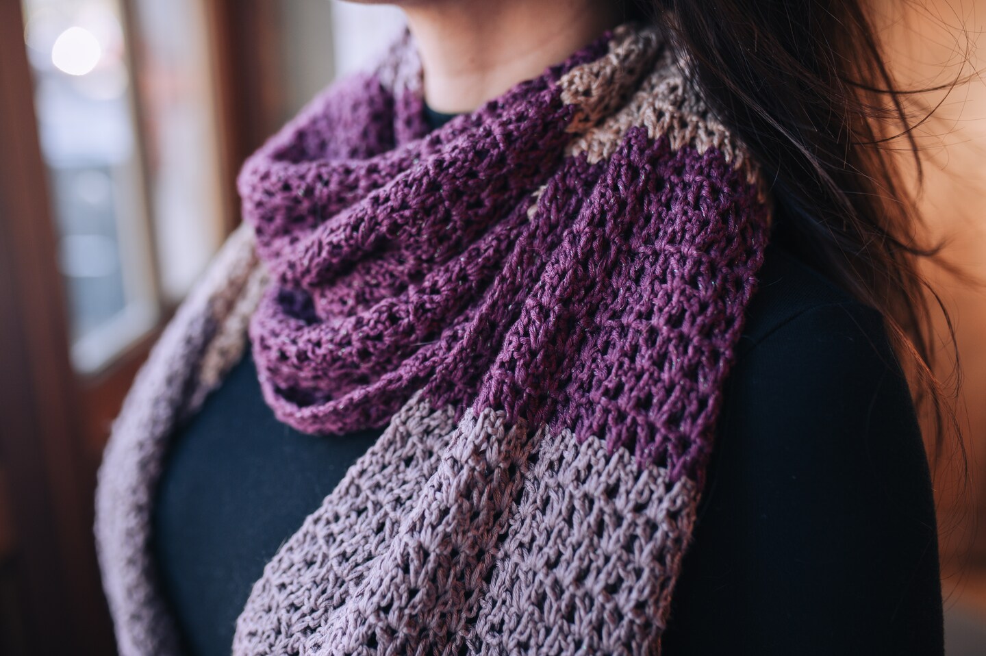 Lion Brand Yarn Truboo Sparkle Thunder Light Weight Rayon from Bamboo, Polyester Grey Yarn 12 Pack