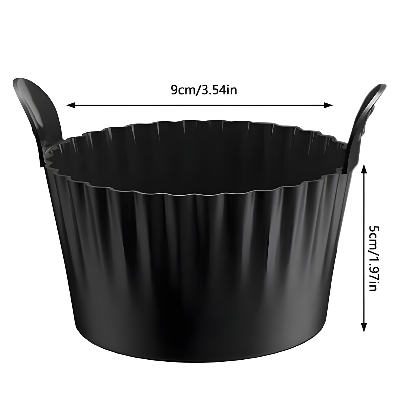 Kitcheniva Silicone Ramekins for Air Fryer & Oven – Reusable Molds for Egg Poaching, Baking & Desserts 3 Pcs