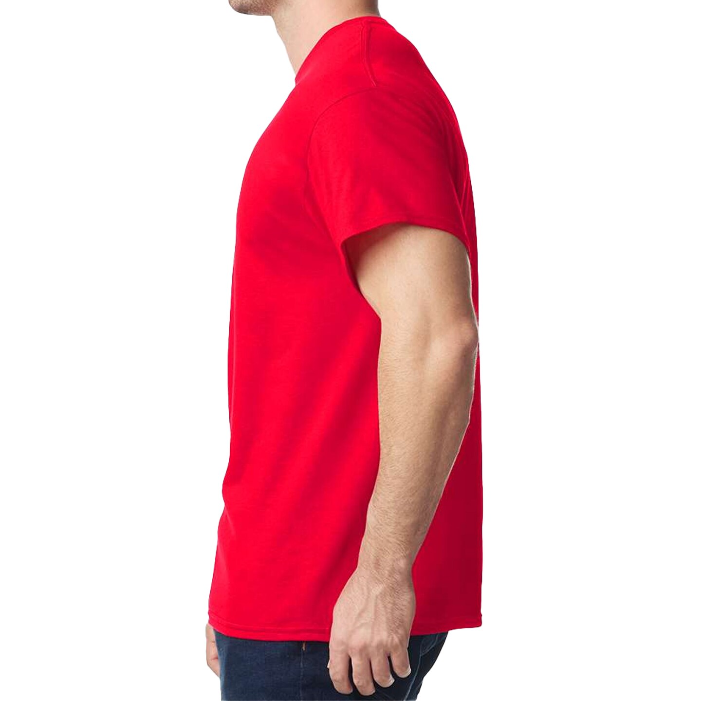 Gildan Unisex Heavy Cotton Red Craft Blank T-Shirt Bundle for Pack Fabric Printing Shirts