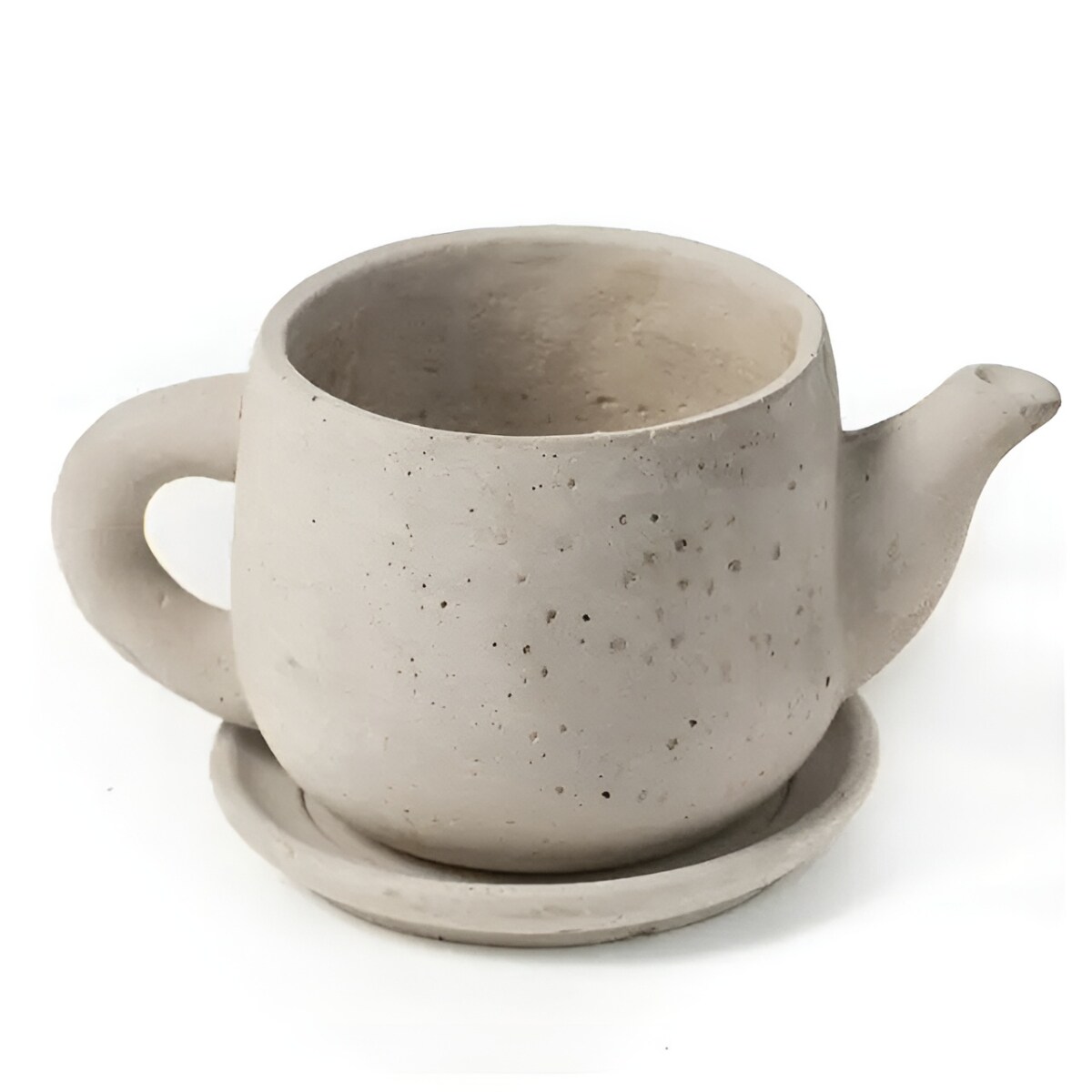 Decorative Cement Teapot Planter for Succulents Herbs Indoor Outdoor Use