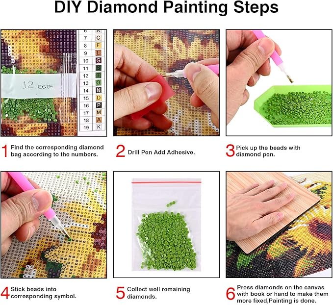 5D DIY Beach Landscape Diamond Painting Kits for Adults,Lighthouse Landscape Full Drill Embroidery Cross Stitch Crystal Rhinestone Paintings Arts Wall Decor Painting Dots Kits 13.7X13.7 inch
