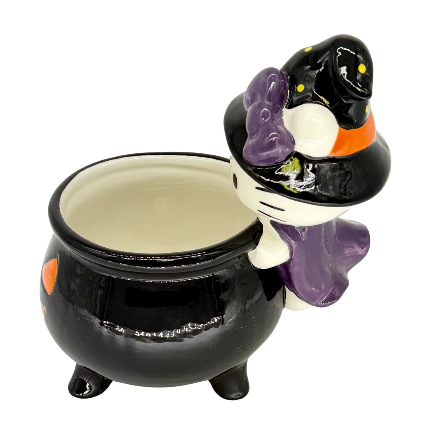 Blue Sky Clayworks Hello Kitty Halloween Mystical Witch Candy Bowl
