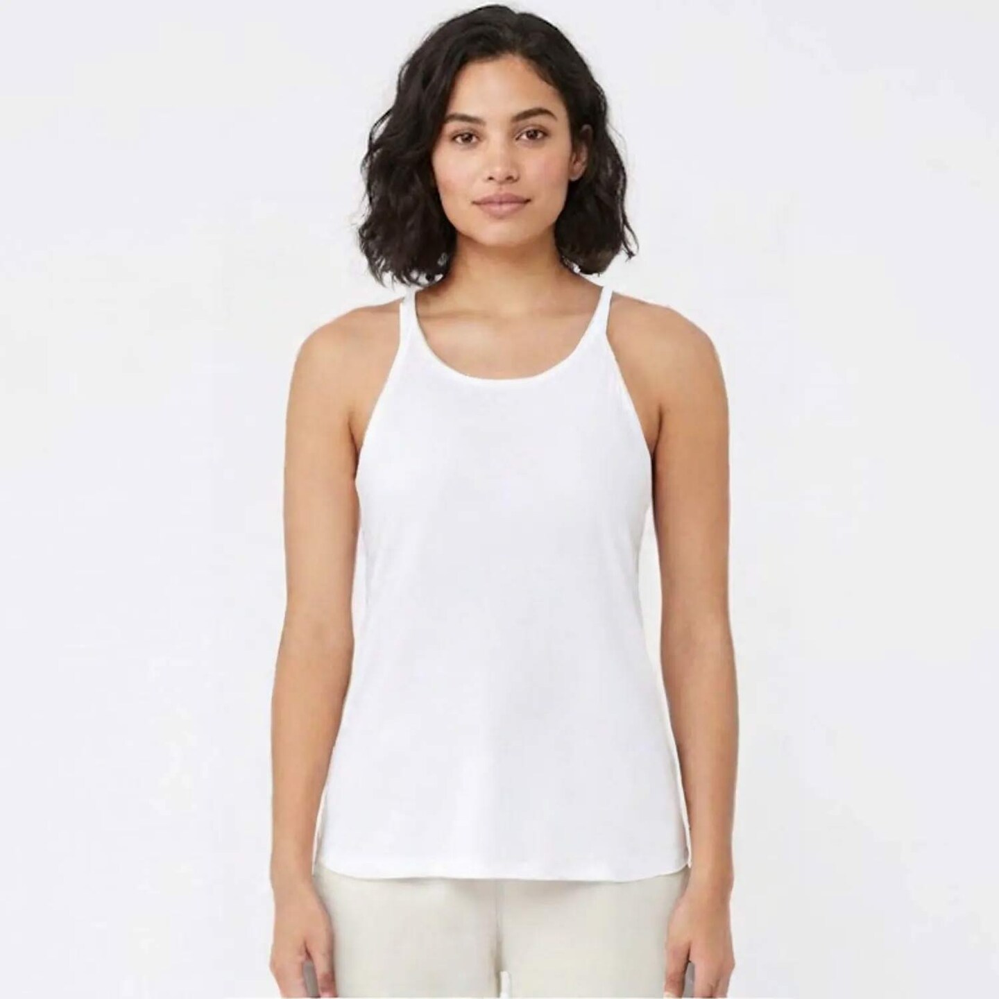 BELLA + CANVAS® Women’s Flowy High-Neck Tank – Lightweight Sleeveless Top for Summer Wear