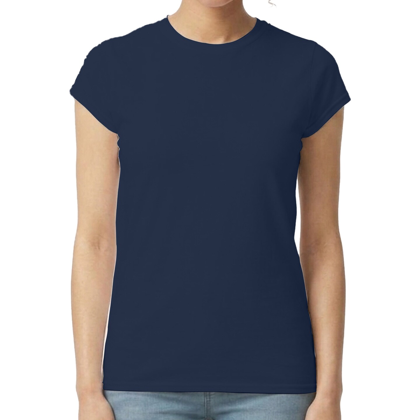Gildan Women’s T-Shirt Softstyle, Crewneck Tee for Crafting Blanks Canvas for Paint Ready
