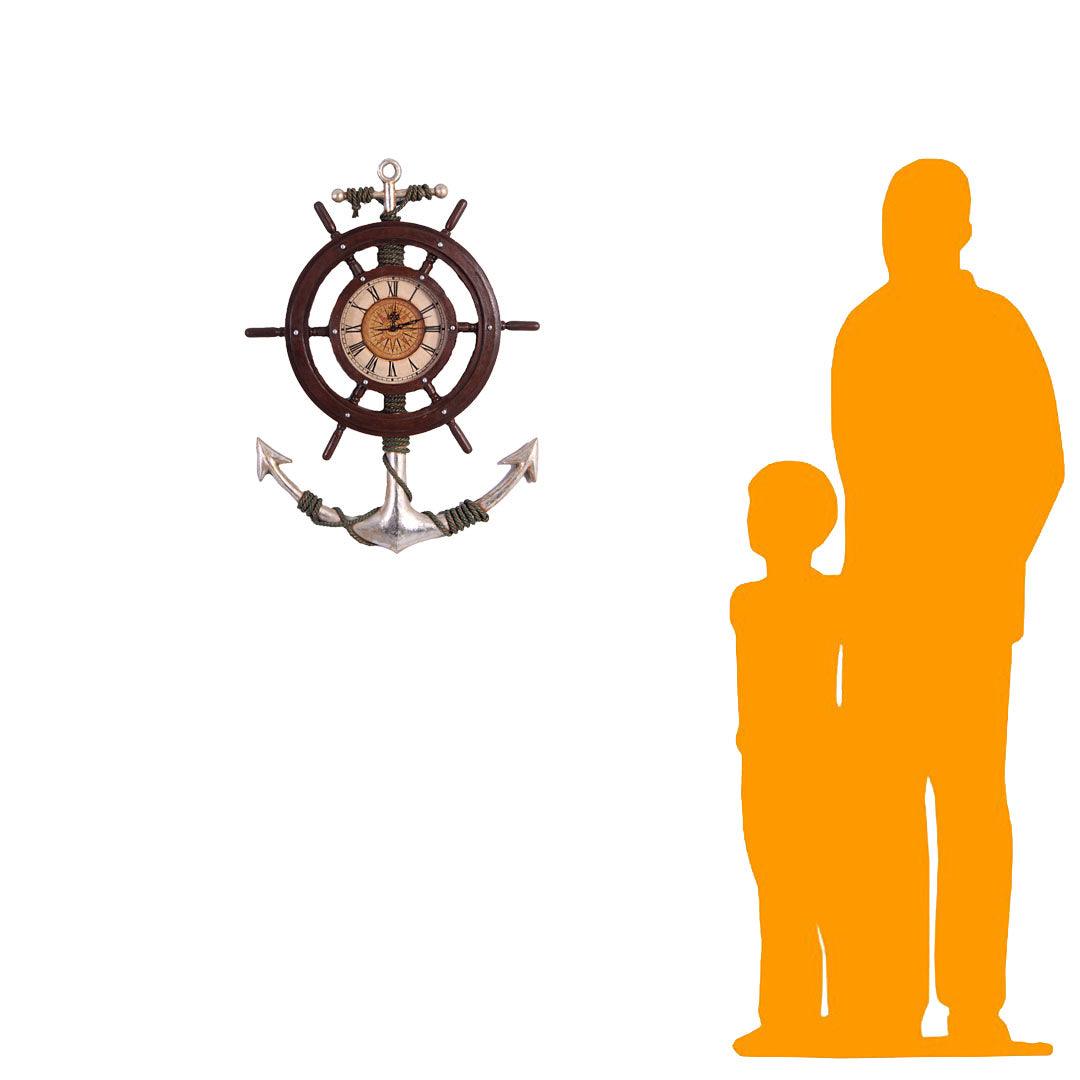 Anchor Clock Life Size Statue