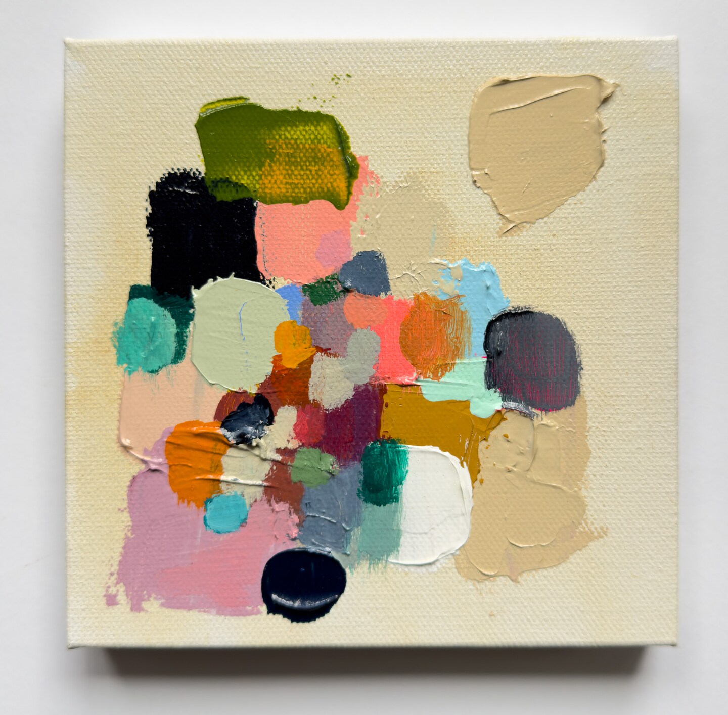 Small Colorful Abstract 6x6 Canvas 433009832577204224
