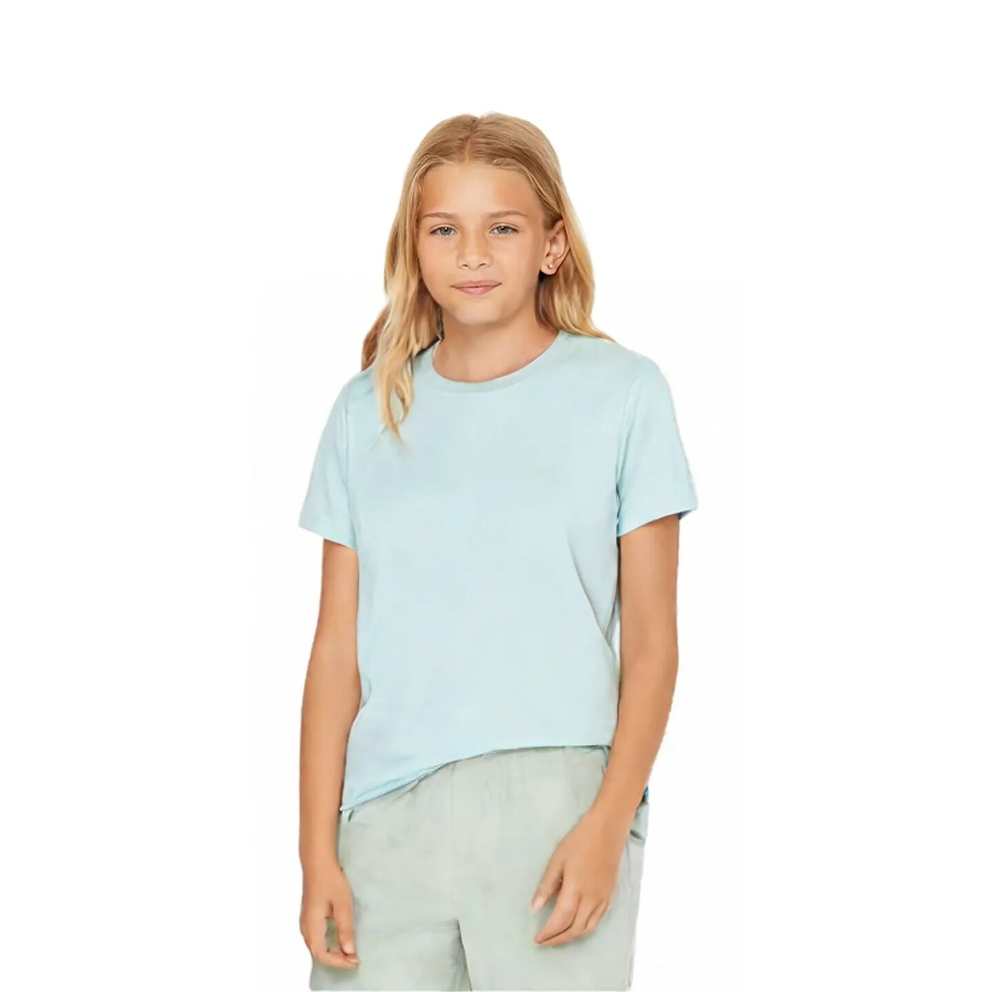 BELLA+CANVAS Slim Fit Youth Crew Neck Triblend Tee for Casual Wear, School Outfit & Everyday Comfort Kids Shirt