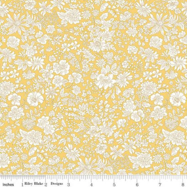 Emily Belle in Sunshine Yellow (01666401a) | Emily Belle | Liberty Fabrics | Riley Blake