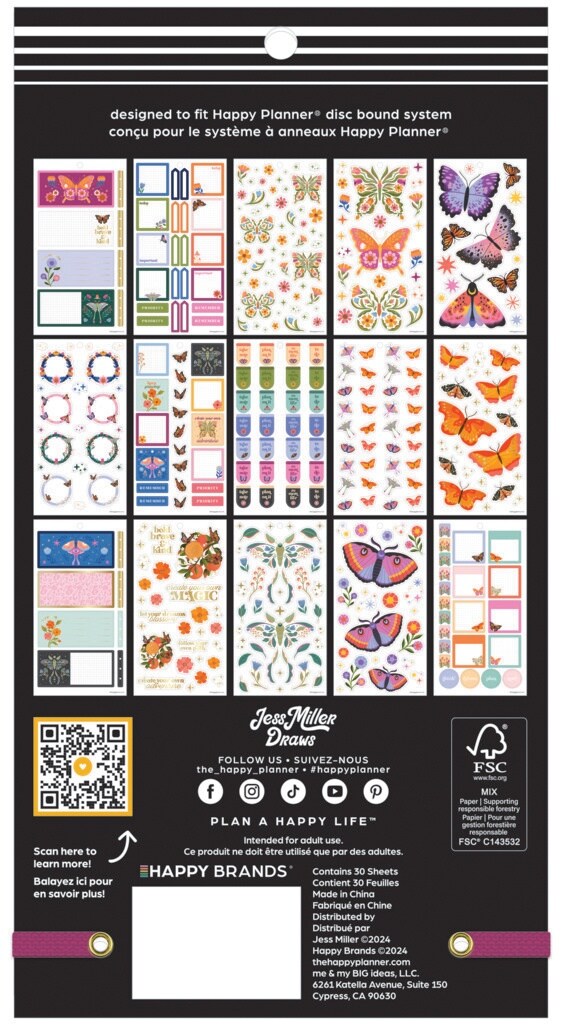 Happy Planner Sticker Value Pack 30/Sheets-Mystic Blooms