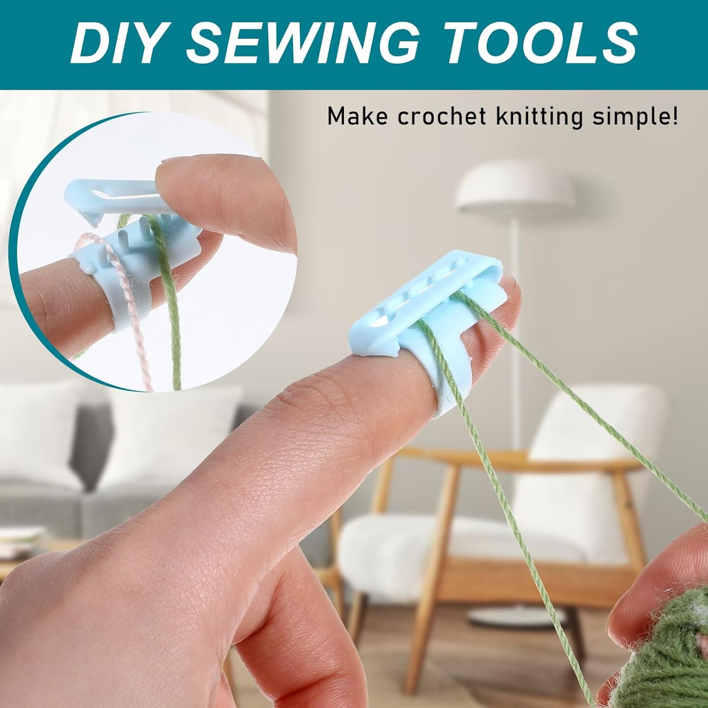 3PCS Yarn Guide Ring for Crocheting