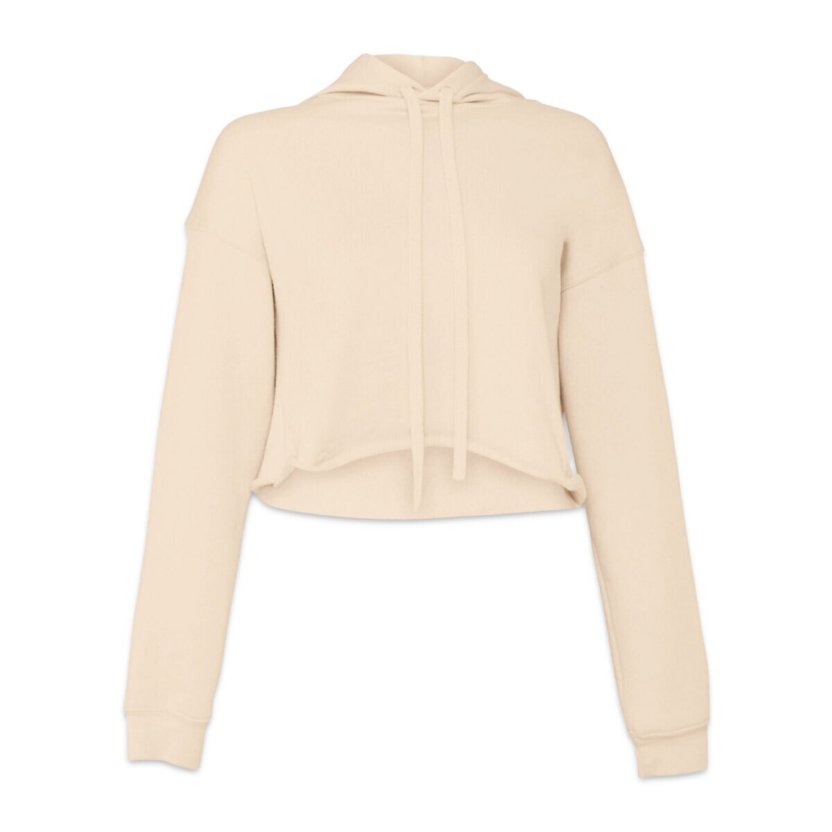 Bella + Canvas Cropped Fleece Hoodie - Heather Dust, Size Medium