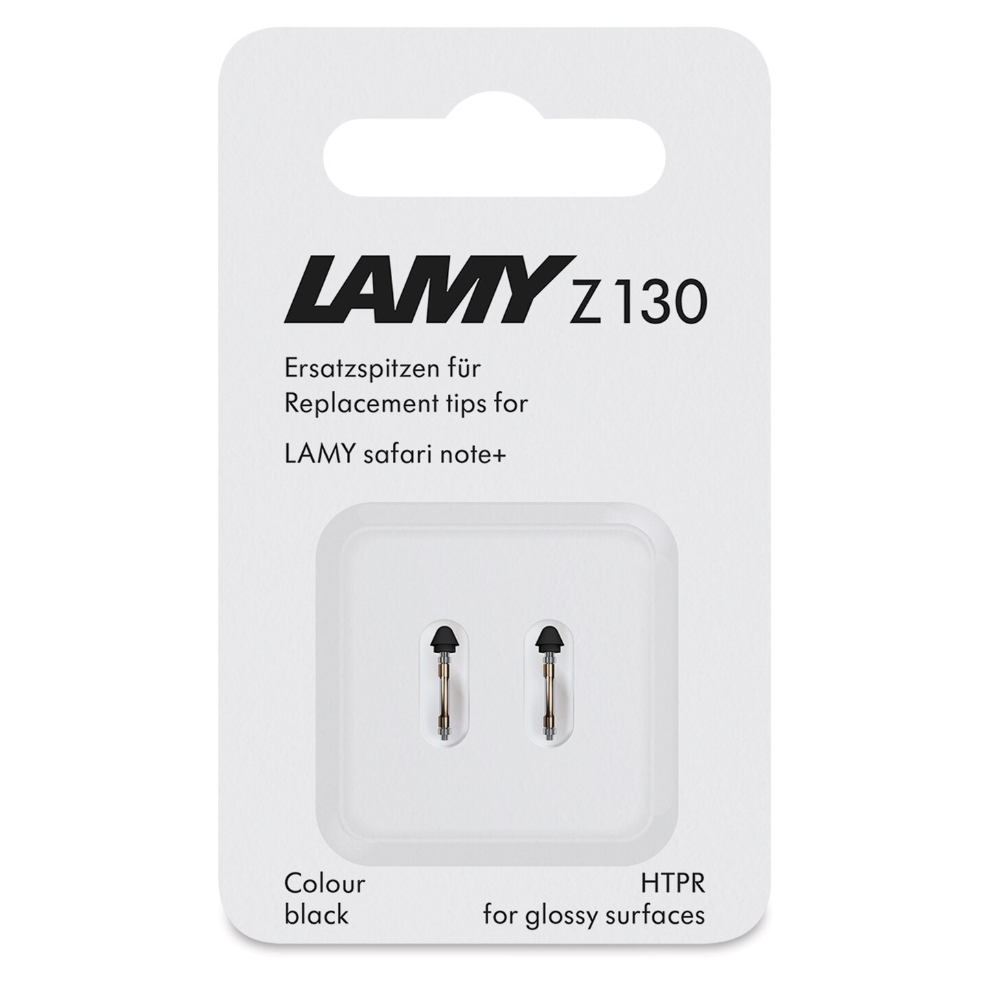 Lamy Safari Note+ Stylus Pen Replacement Tips - Black, Medium, Pkg of 2
