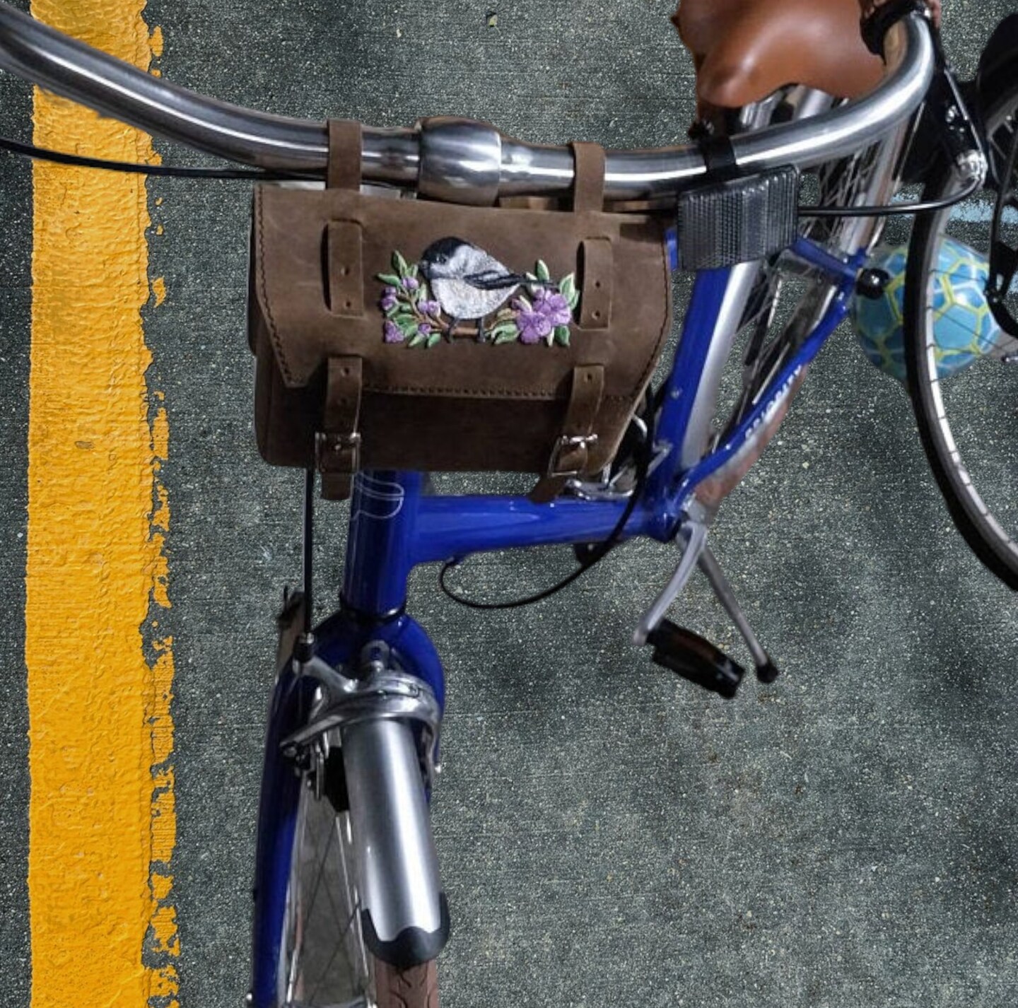 Chickadee Bird on Branch Embroidered Patch Embroidered, Iron on Patch