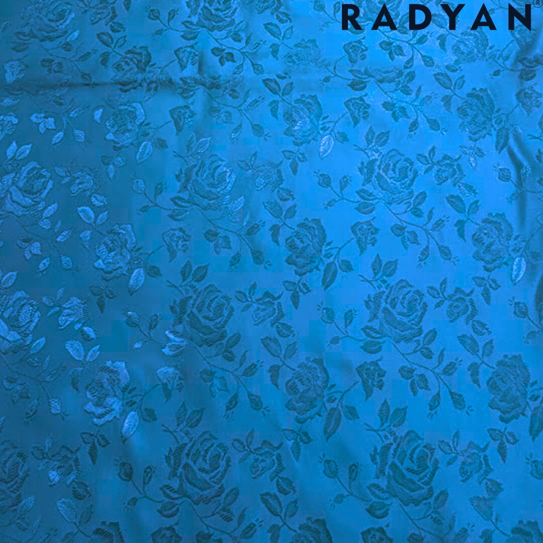 1 Yard Satin Brocade Fabric 100% Polyester Floral Jacquard for Apparel and Home Decor 58/59 Inch Width