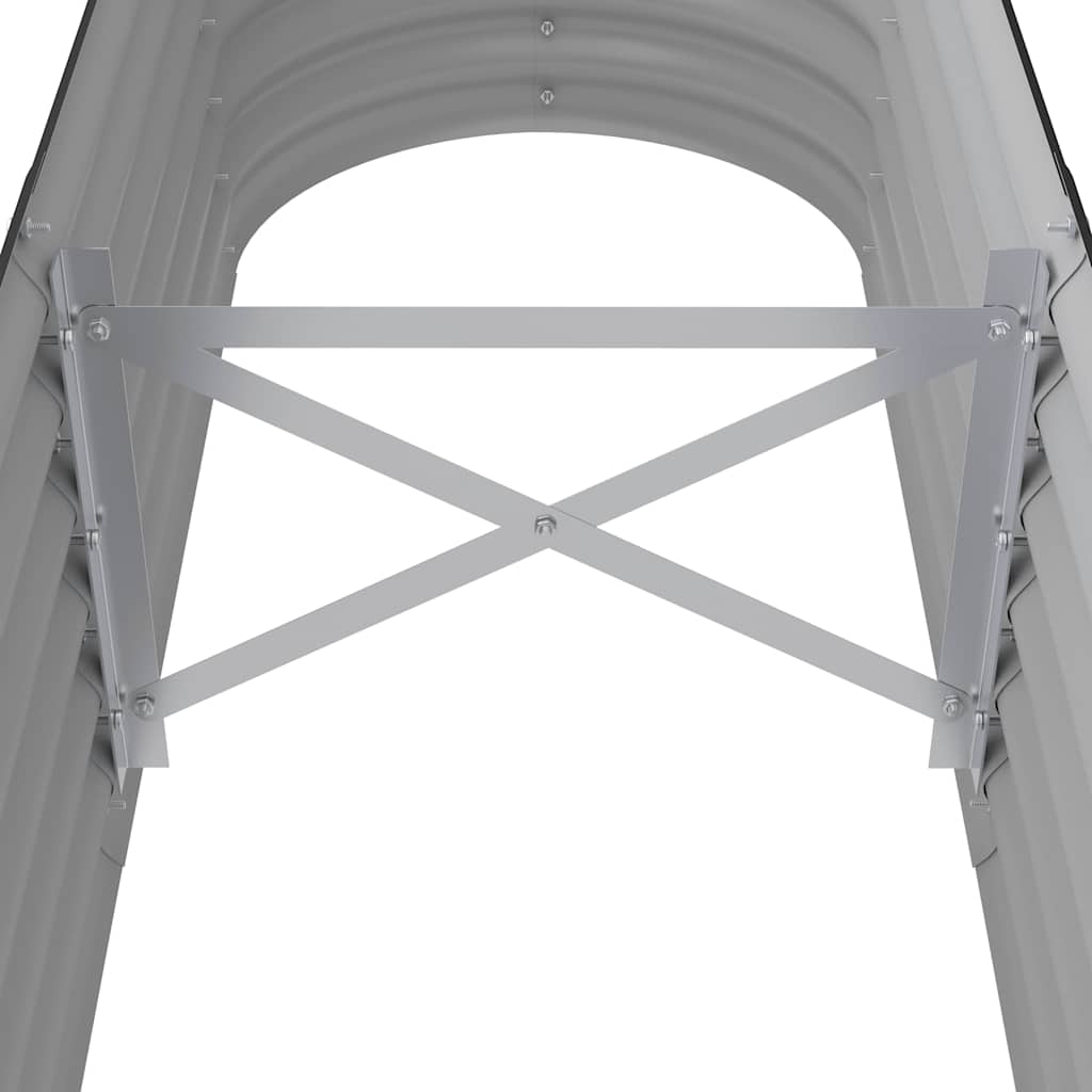 vidaXL Garden Raised Bed Anthracite Powder-coated steel Large Durable