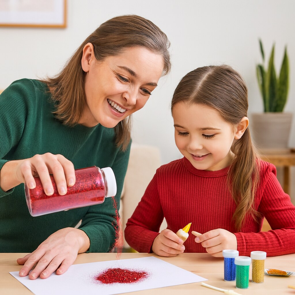 Craft Glitter 1 lb Jar – White / Clear Bulk Glitter for Crafts, Decor & Classroom Projects