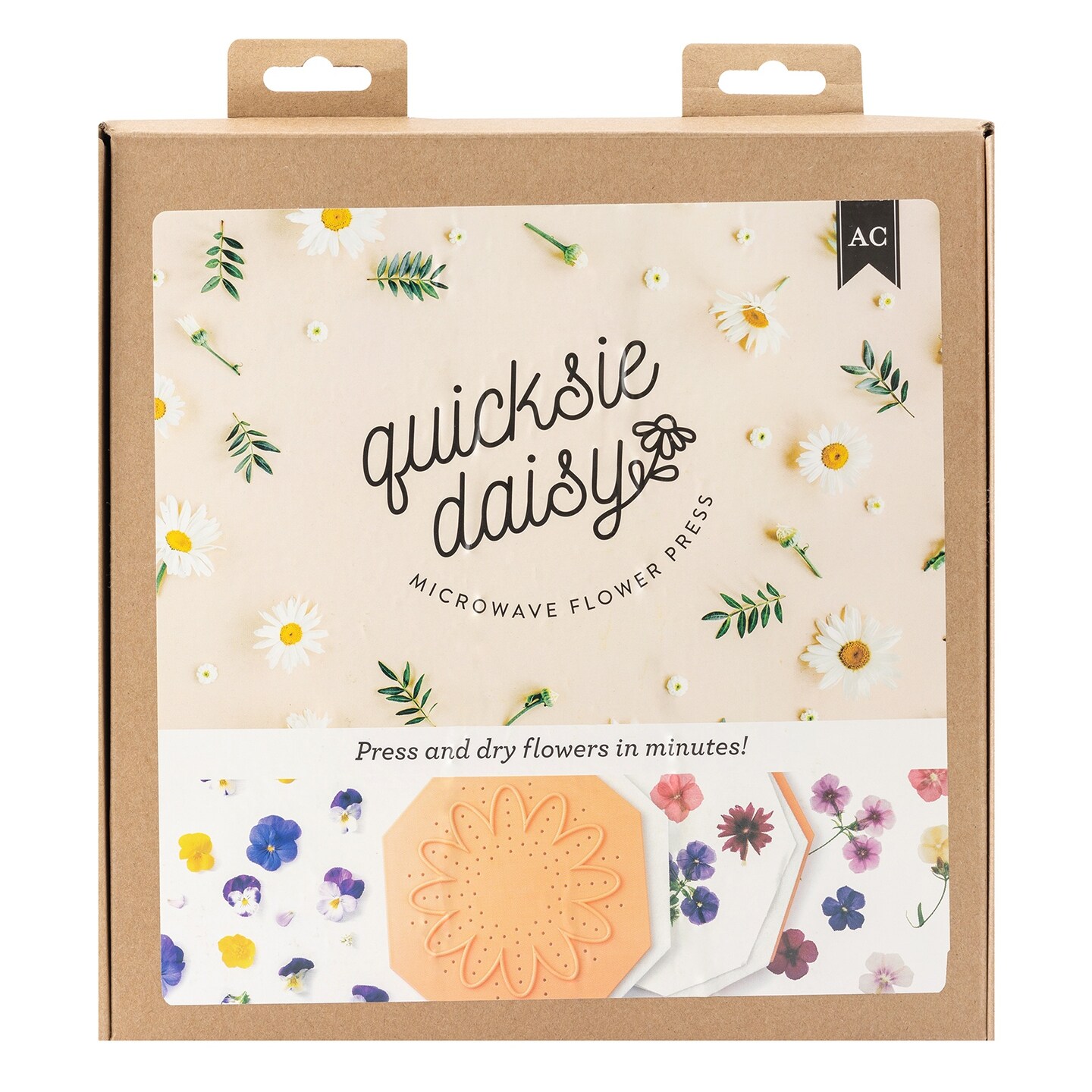 American Crafts Quicksie Daisy Flower Press Kit-15 Pieces