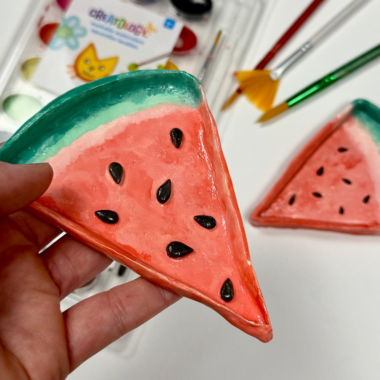 Kids Club: Air Dry Clay Watermelon Trinket Dish