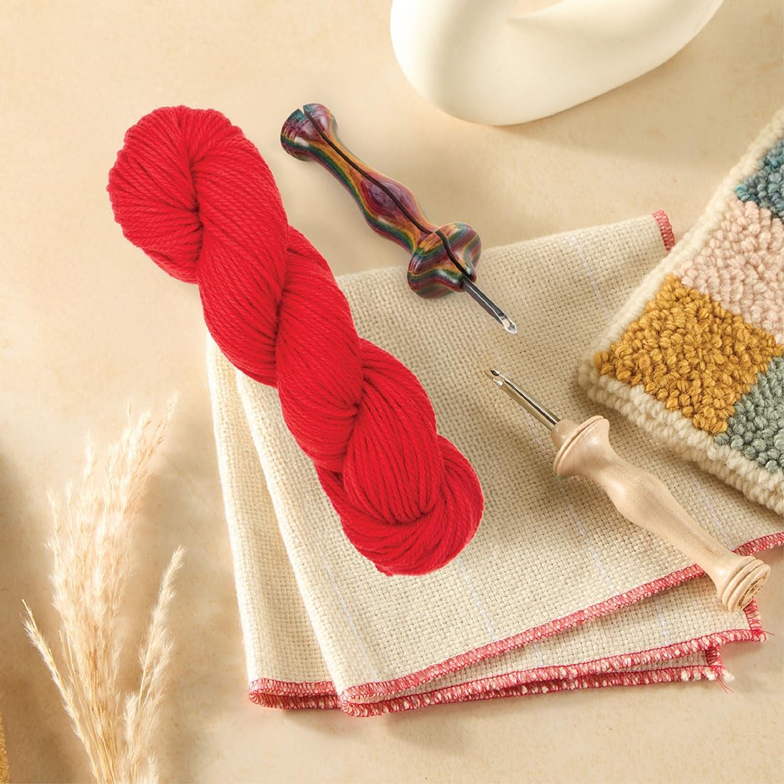 The Oxford Company Violet Jane 100% Solid Worsted Wool Rug Yarn 4 Oz. Skein (approx. 131 yds)