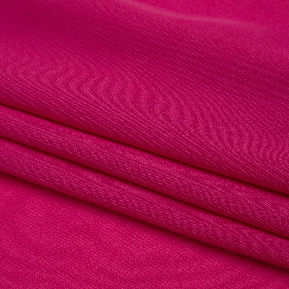 1 Yard Silk Double Georgette Fabric Beetroot Premium Solid Collection 44 Inch Width