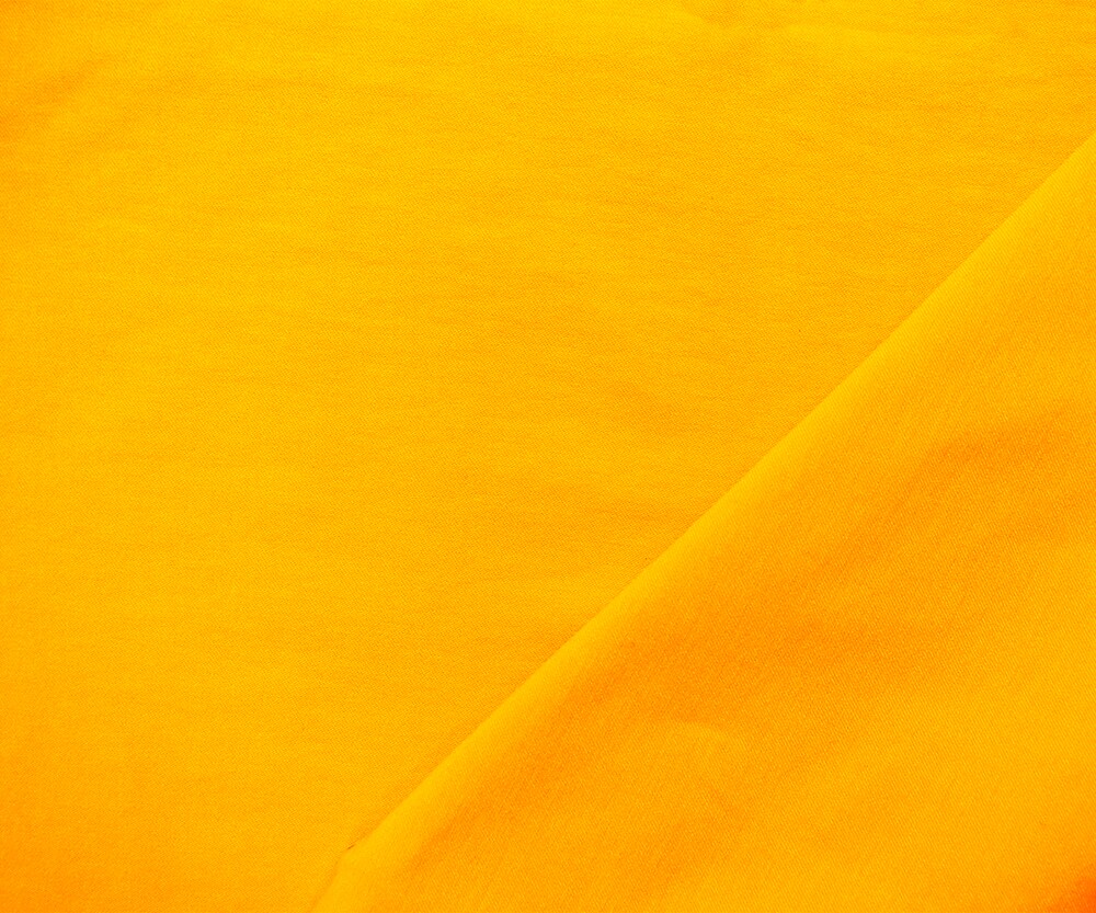Yellow Cotton Solid Stretch Spandex Chino Twill Woven Fabric By the Yard