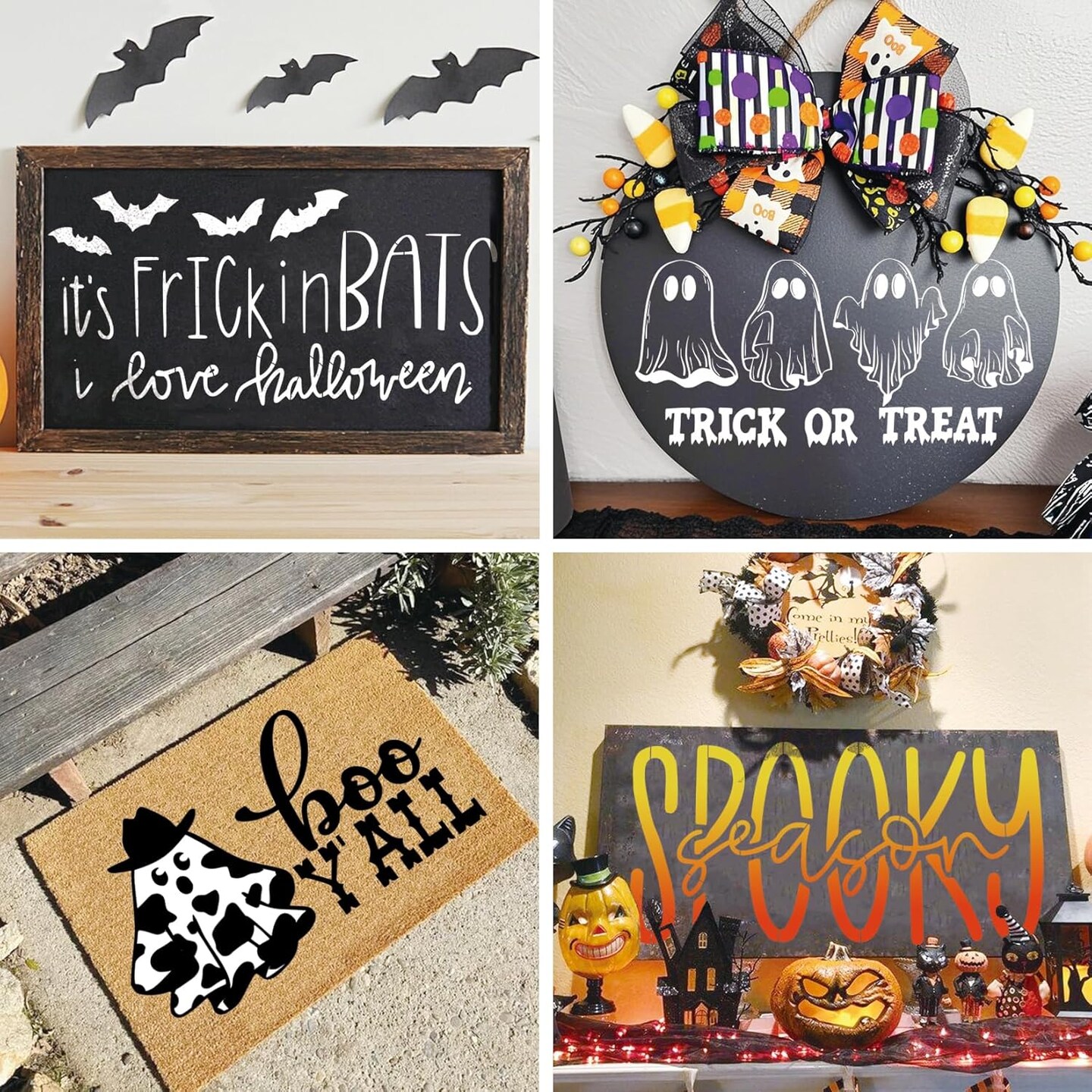 Large Halloween Door Mats Stencils