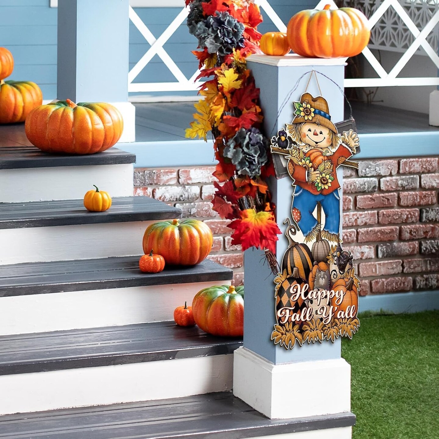 Home Door Sign Large Scarecrow Door(Scarecrow)