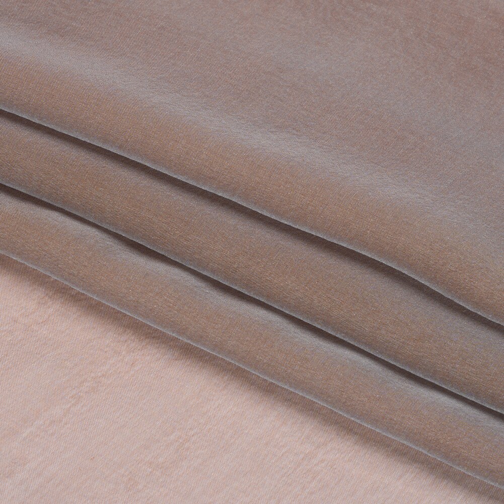 1 Yard Copper and Bluish Silver Two Tone Silk Chiffon Fabric Lightweight 54 Inch Width