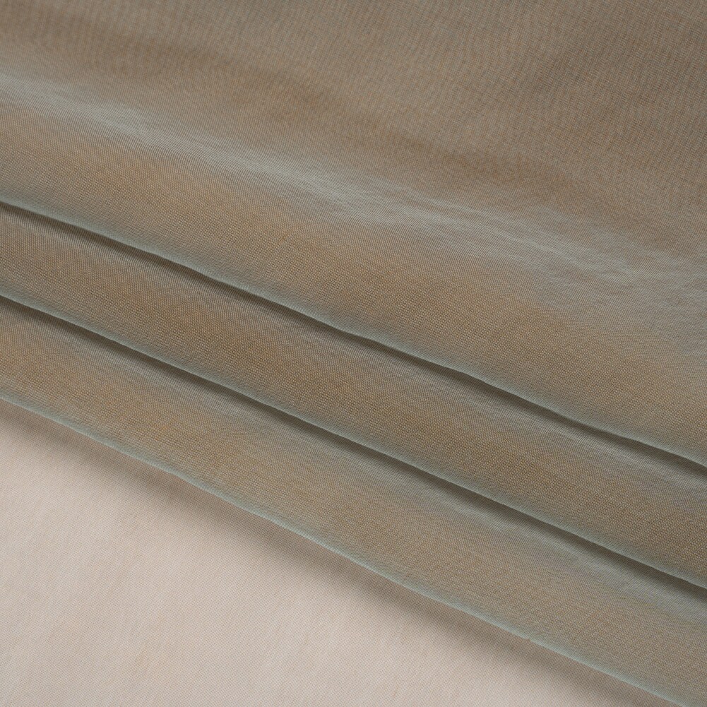 1 Yard Chiffon-Like Silk Voile Taupe Iridescent 6MM Lightweight Sheer Fabric 54" Wide Adelaide Collection
