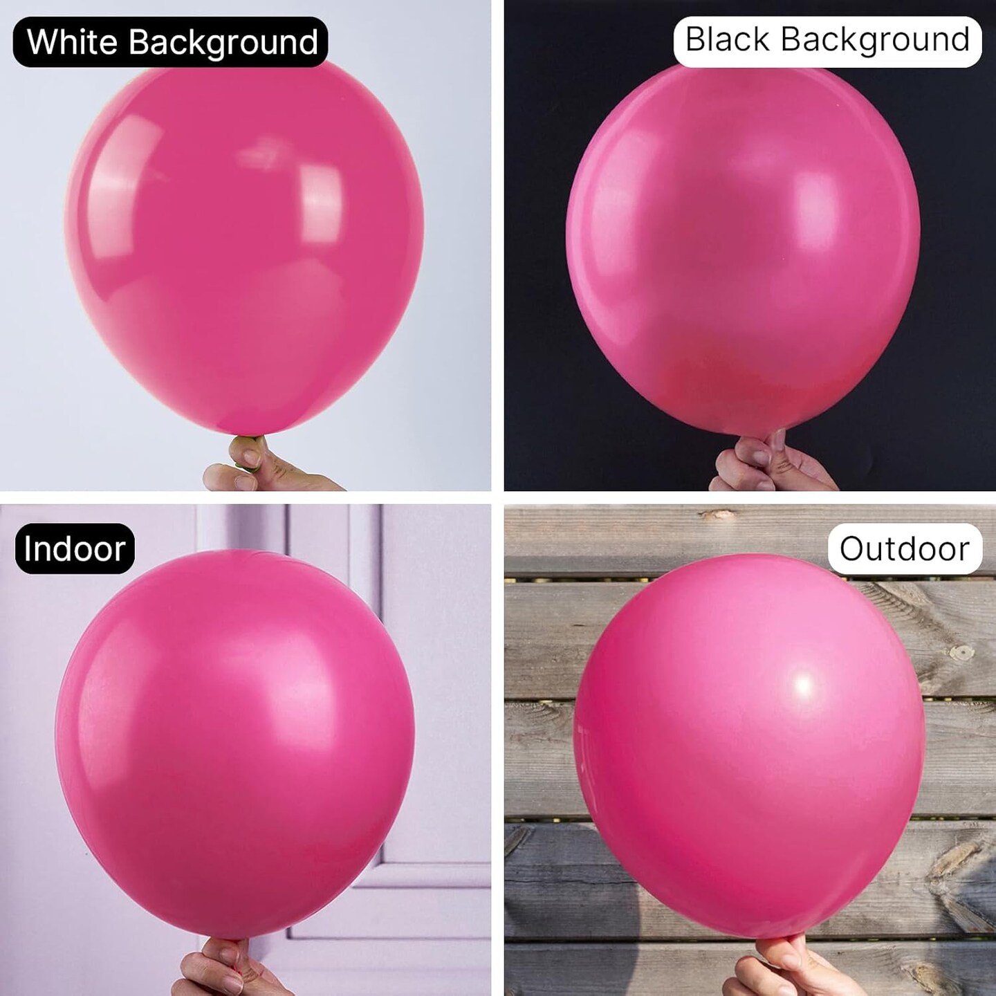 Hot Pink Balloons 100pcs 12 Inch Magenta Fuchsia Balloons for Baby Shower Gender Reveal Engagement Bachelorette Wedding Bridal Shower Anniversary Birthday Party Decorations Pink-Y12