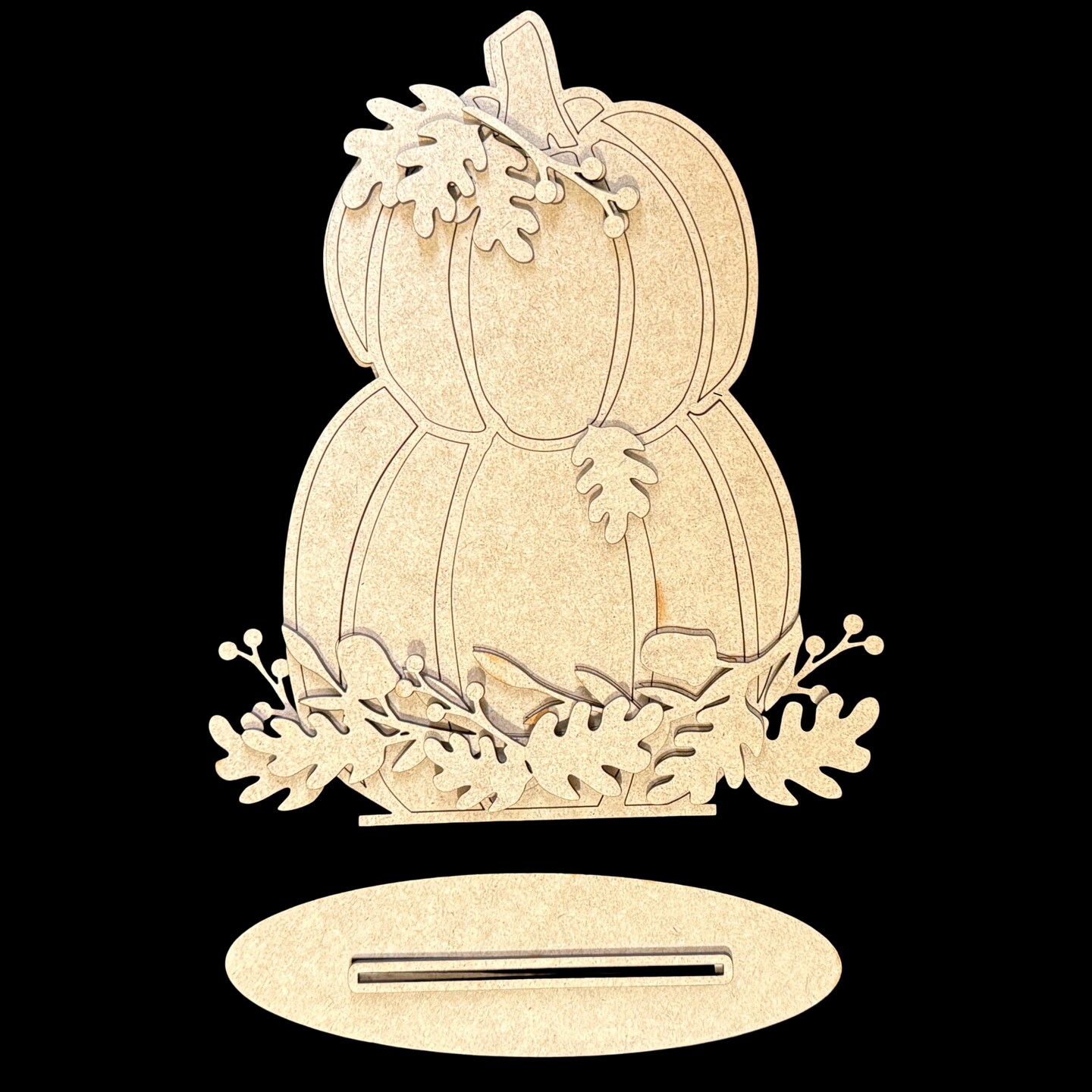 Stacked Pumpkin DIY Shelf Sitter Wood Painting Decor Kit | MakerPlace ...