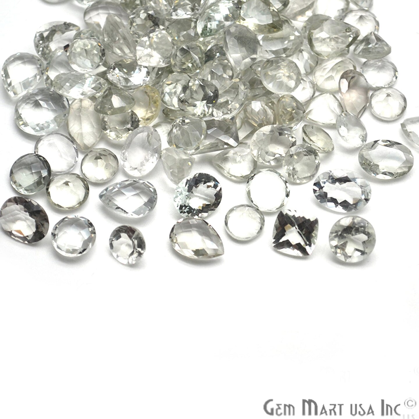 Mixed Gemstone, 100% Natural Semi Precious Gems, Faceted Loose Gems, 10-20mm, Mixed, 100 Carats, GemMartUSA (60010)