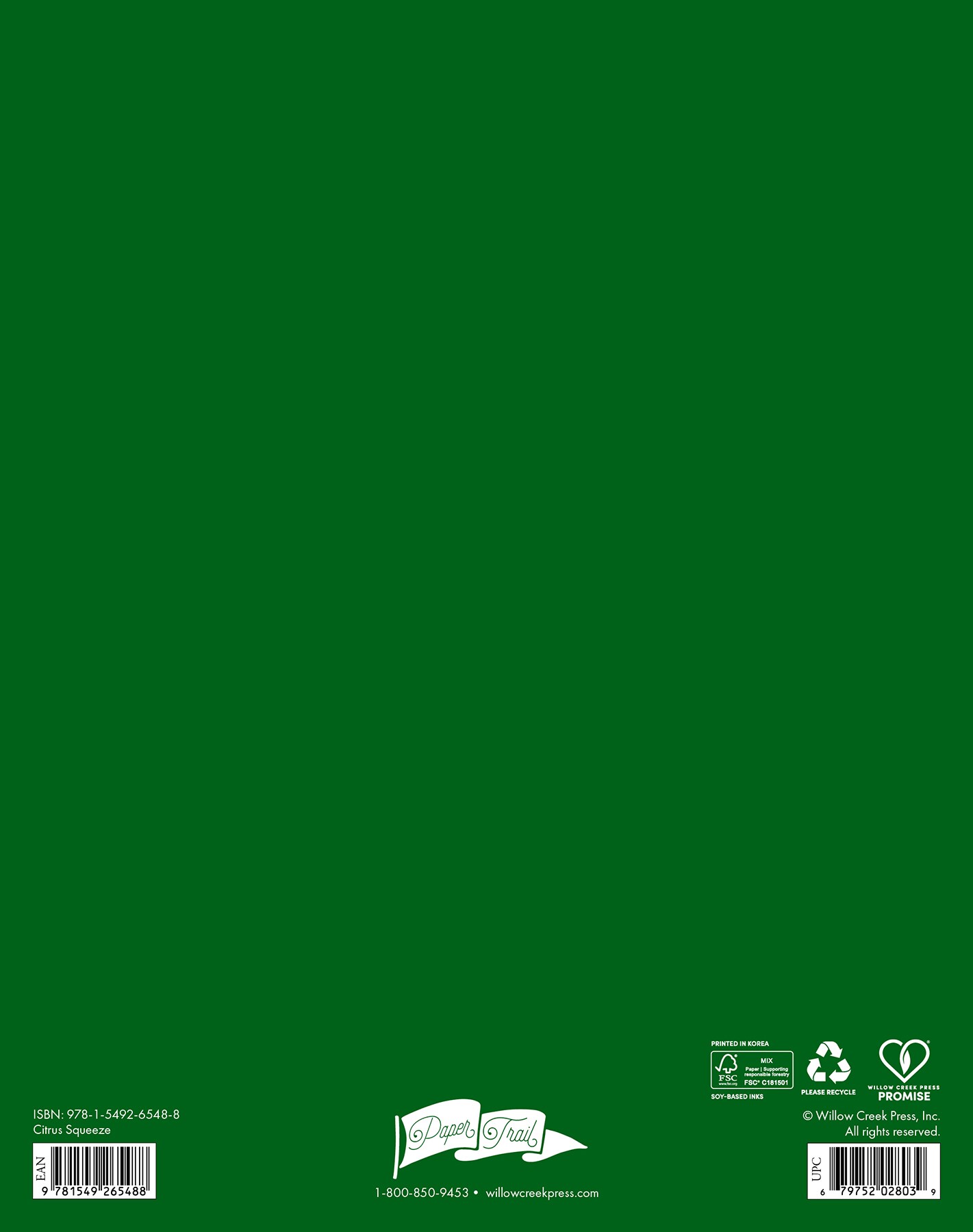 Citrus Squeeze Academic Year July 2026 - June 2027 7.5" x 9.5" Booklet Monthly Planner