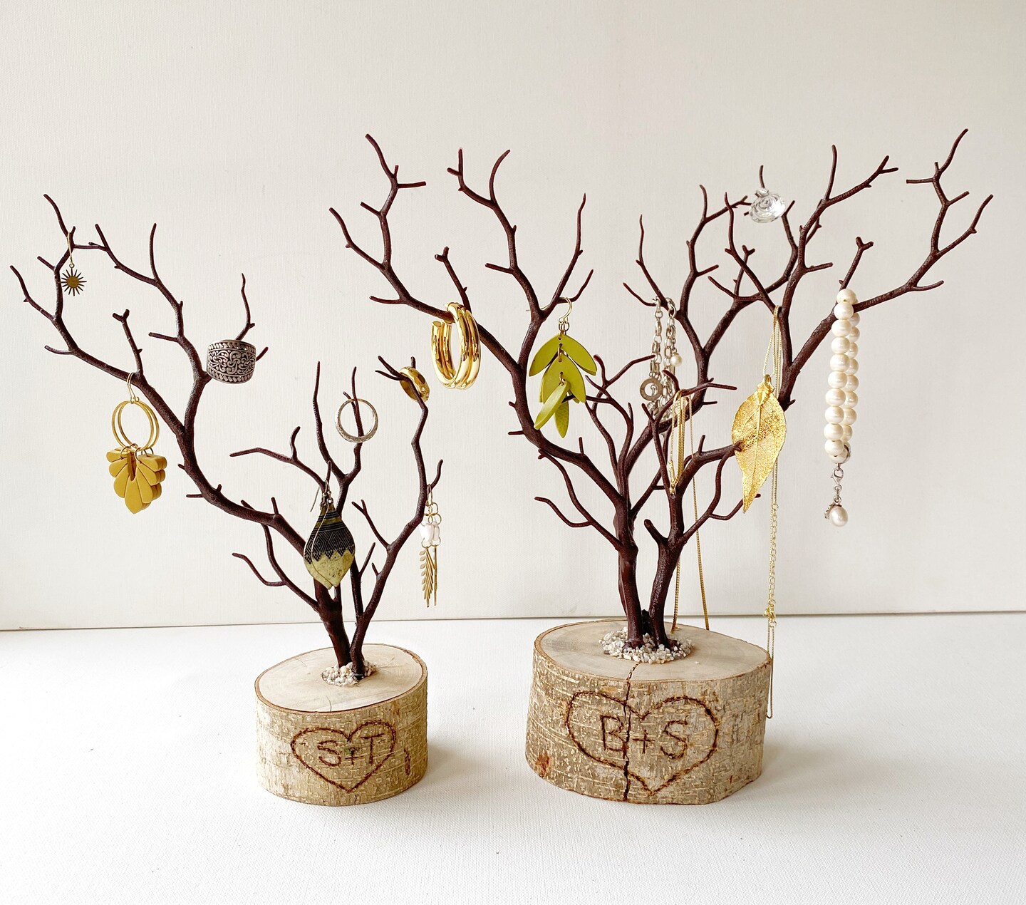 Custom Jewelry Tree – Carved Heart Gift - Handmade Wood and Resin Tree  Display - Personalized Keepsake Stand – Small or Large | MakerPlace by  Michaels, image size:1080x953