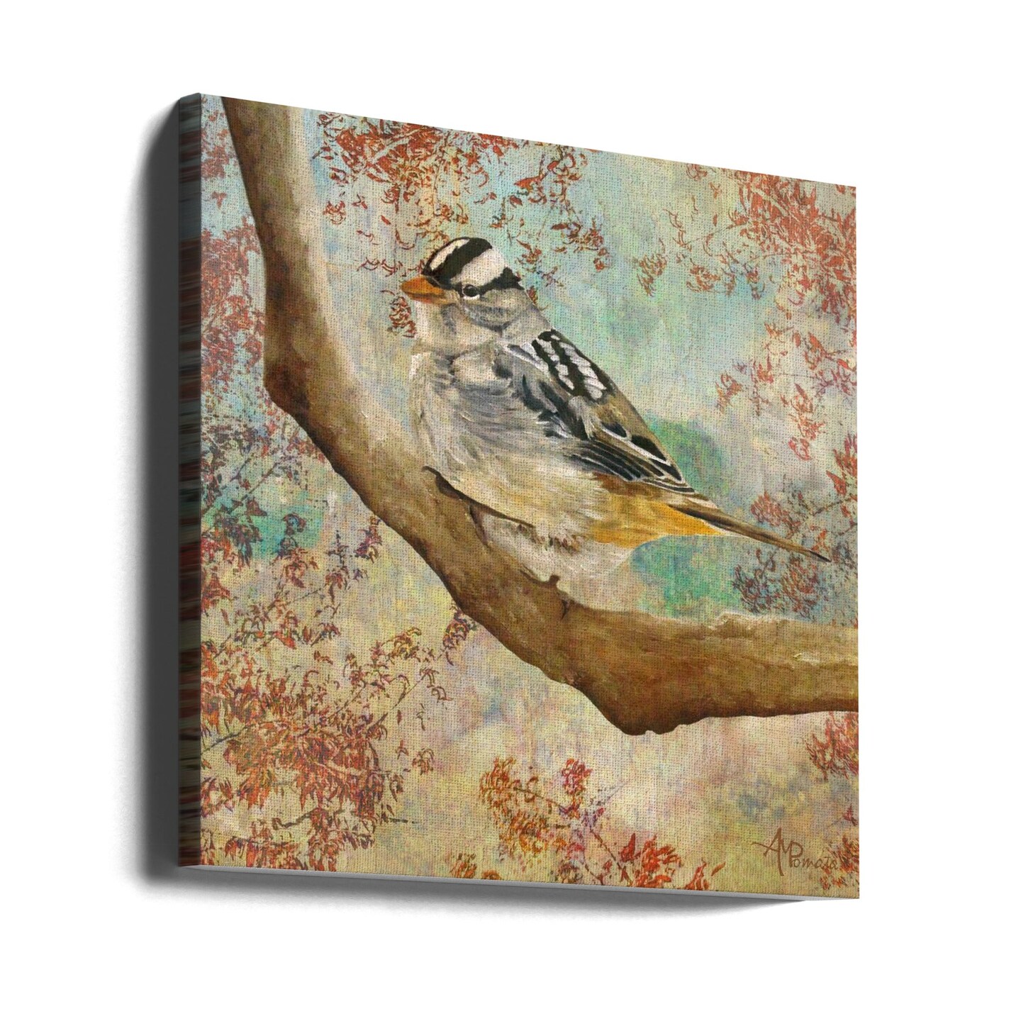 Autumn Sparkles Square 24x24 Canvas - Corporate Office Art