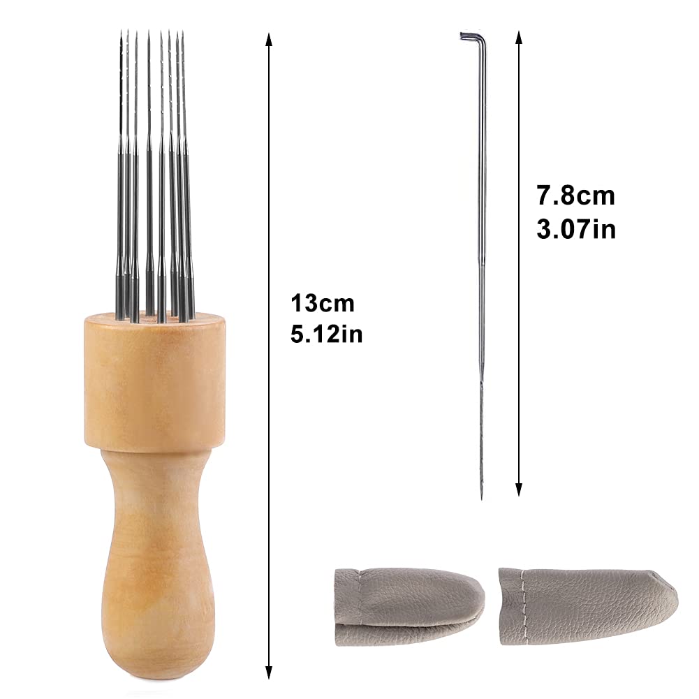 Needle Felting Kit Wool Roving 40 Colors Set,Felting Needle with Eight Needles Tool,Wool Felt Tools with Felting Tool Instruction Included for Felted Animal Needle Felting Supplies
