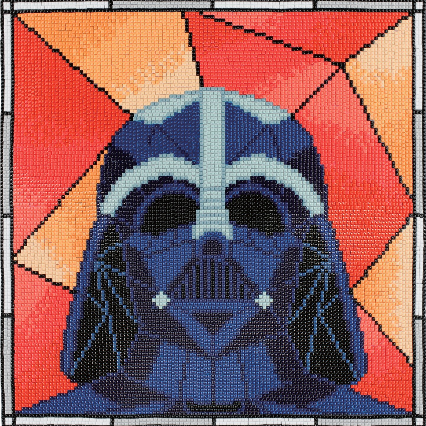 Diamond Dotz Darth Vader Stained Glass Star Wars Diamond Painting Kits for Adults - Diamond Art Kits a Relaxing Creative Craft Kit with Dotz Gems 12.612.6