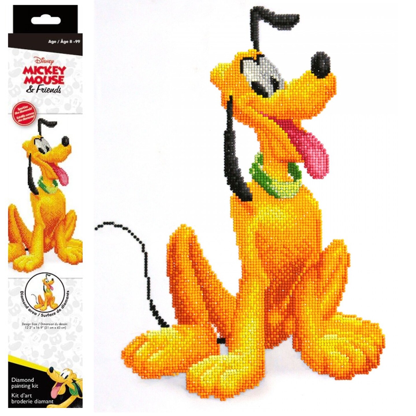 Diamond Dotz Pluto Goofy Diamond Painting Kits for Adults - Diamond Art Kits a Relaxing Creative Craft Kit with Dotz Gems 16.9x12.2