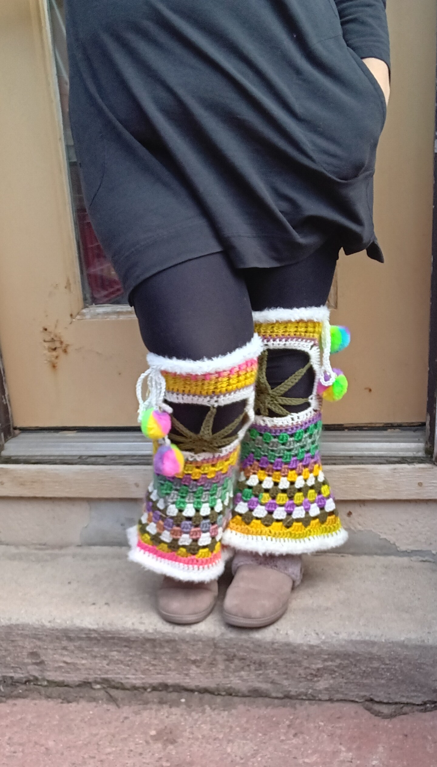 Mary Jane Leg Warmers ~ Pastel Rainbow | MakerPlace by Michaels