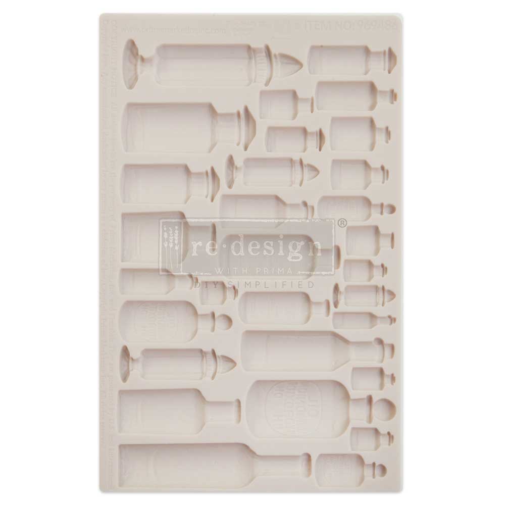 Finnabair Moulds - Apothecary Bottles - 1 pc, 5&#x22;x8&#x22;x8mm