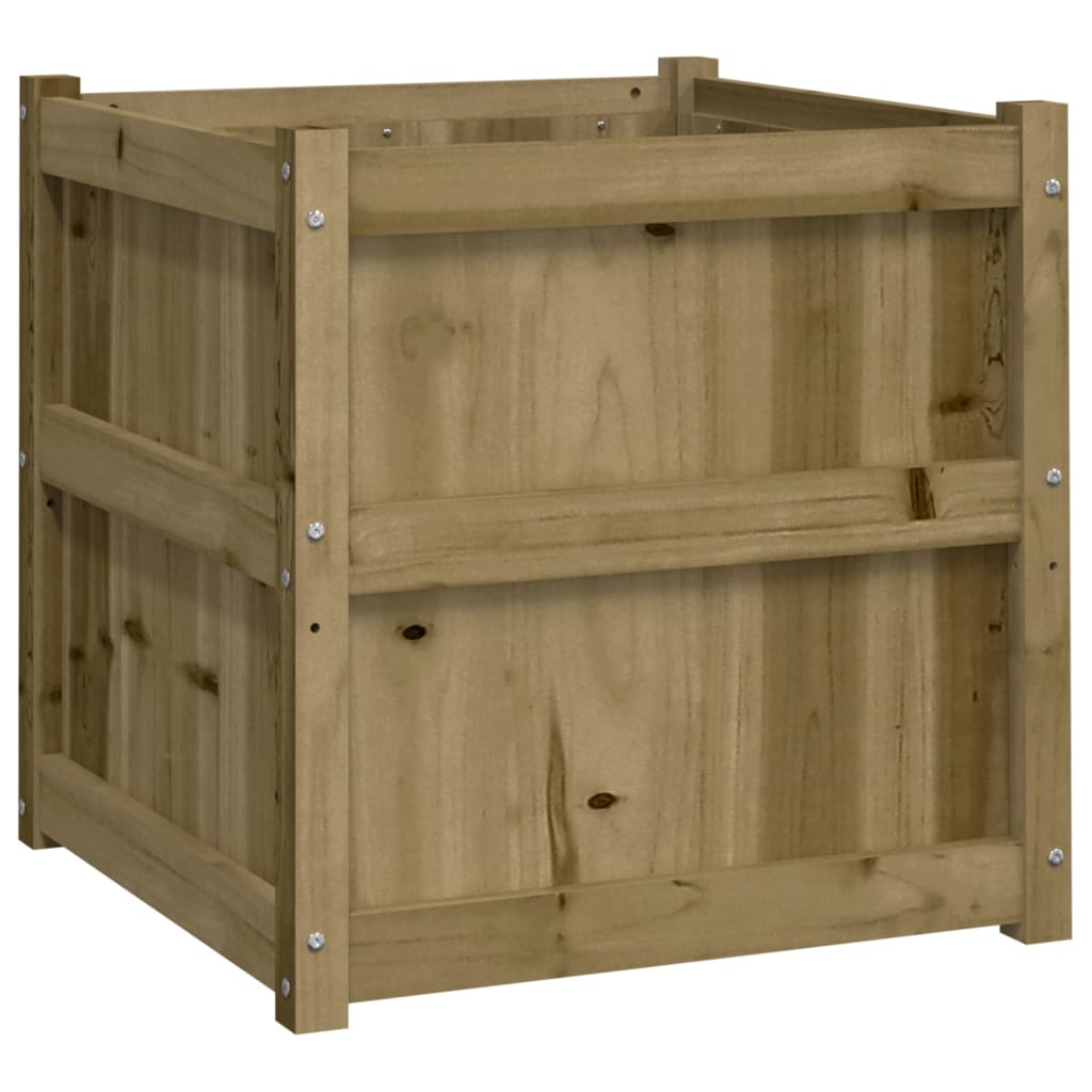 vidaXL Garden Planter 23.6&#x22;x23.6&#x22;x23.6&#x22; Impregnated Wood Pine