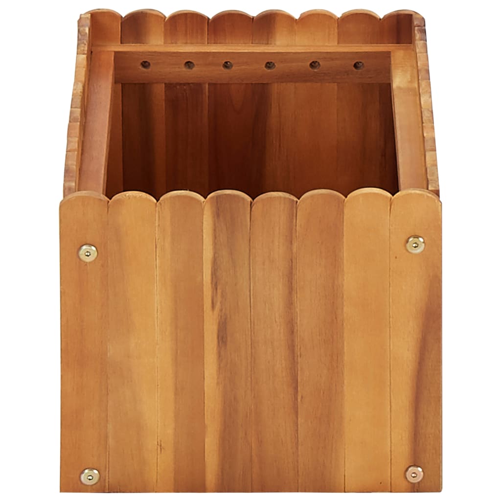vidaXL Garden Raised Bed 19.6&#x22;x11.8&#x22;x9.8&#x22; Solid Acacia Wood