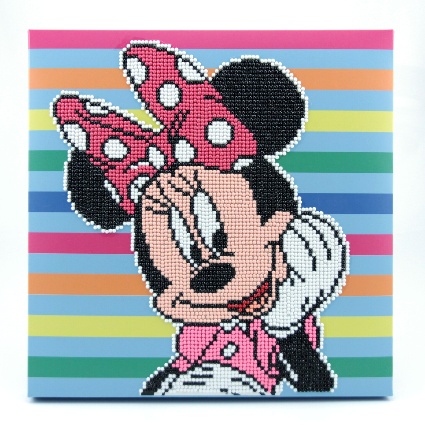 Diamond Dotz Minnie Stripes Disney Diamond Painting Kits for Adults - Diamond Art Kits a Relaxing Creative Craft Kit with Dotz Gems 11x11