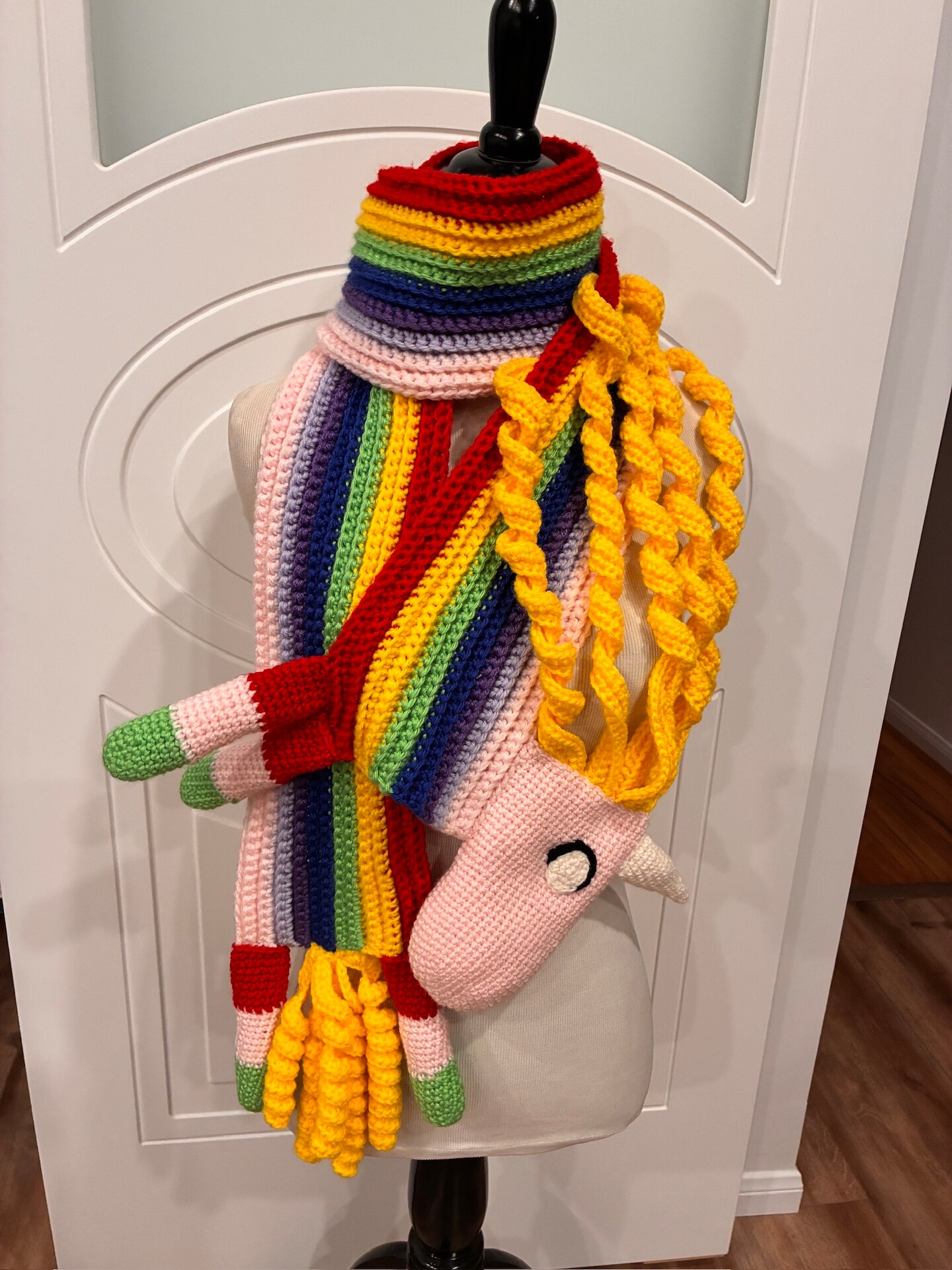 Crochet. Made to Order. Adventure Time Lady Rainicorn Scarf 60