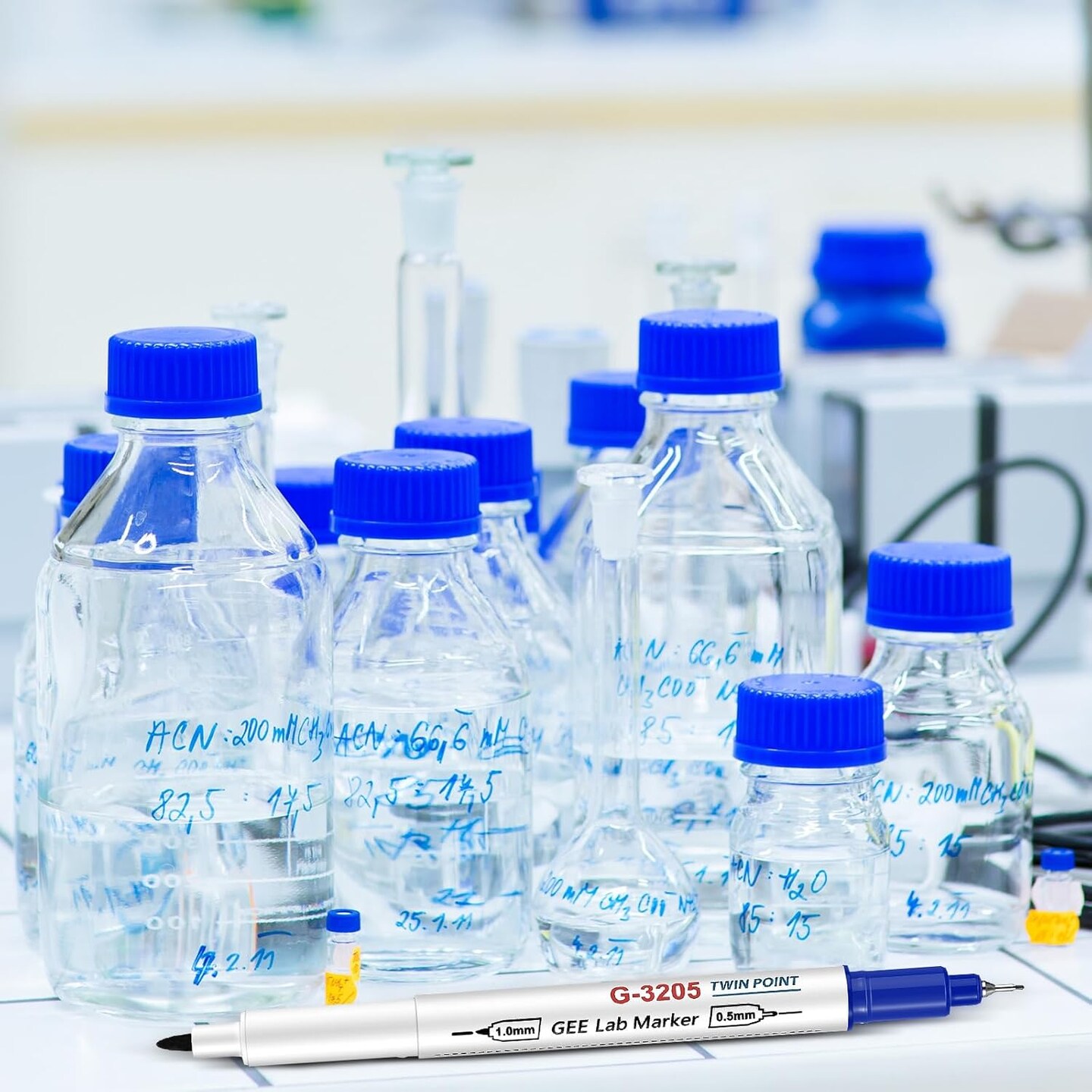 5 Pack Alcohol Resistant Laboratory Markers