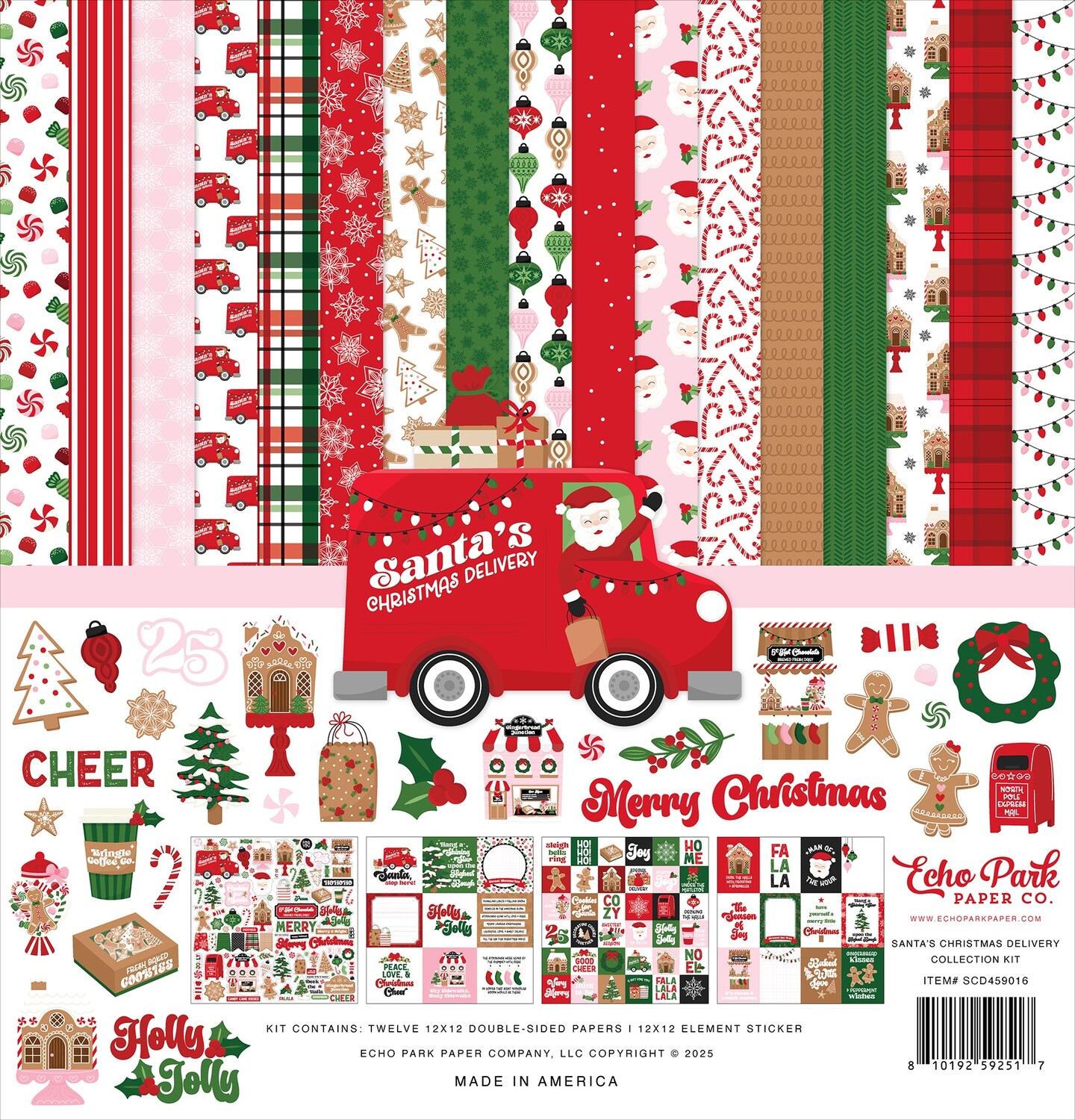 Echo Park Collection Kit 12&#x22;X12&#x22;-Santa&#x27;s Christmas Delivery