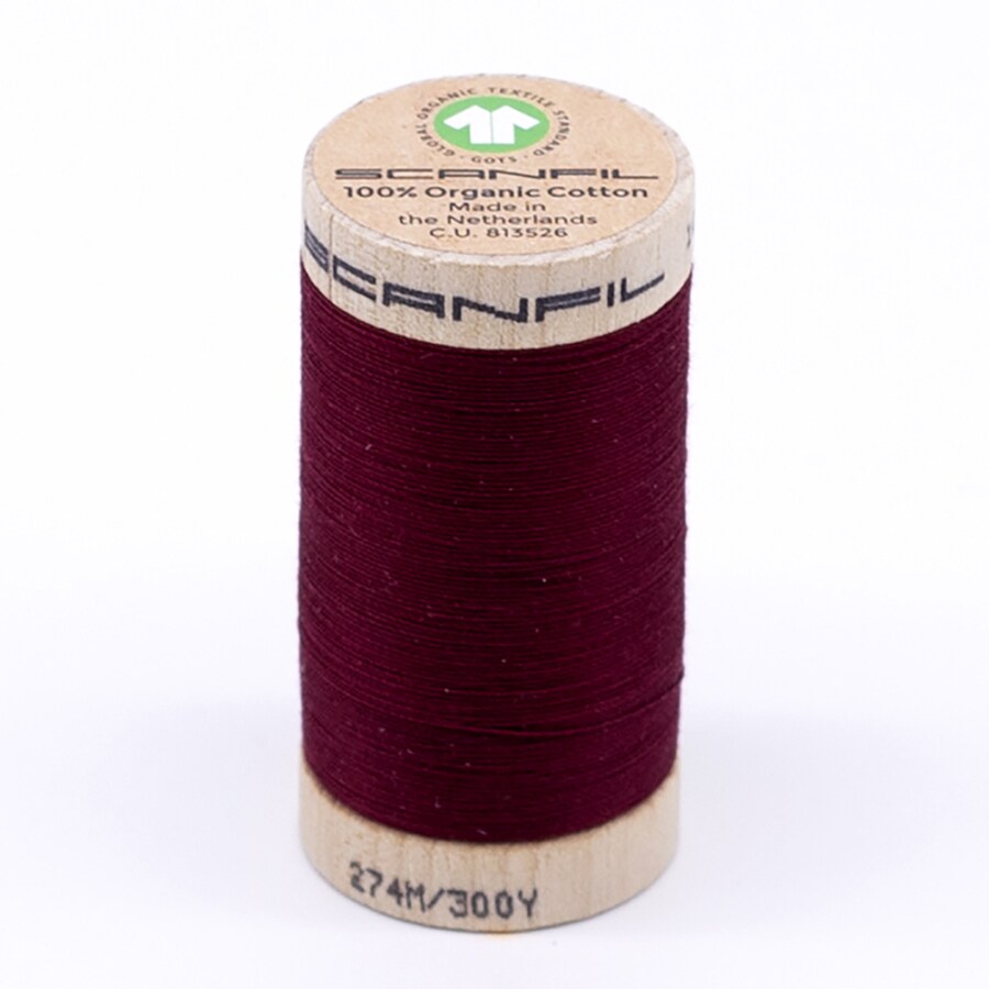 300 Yards Eco-Friendly Rhubarb Sewing Thread 30wt Organic Pima Cotton
